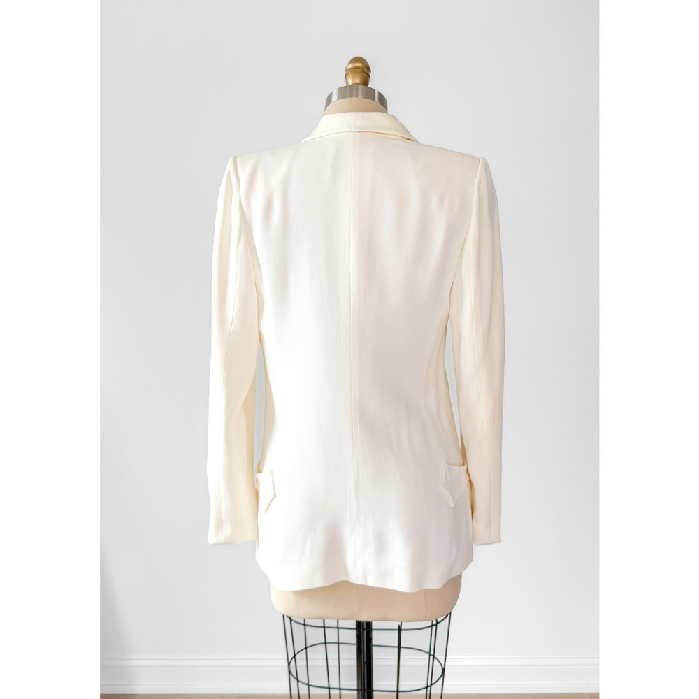 Yves Saint Laurent YSL Ivory Tuxedo Wedding Blazer Jacket Runway Autumn 2011 RTW - Picture 8 of 14